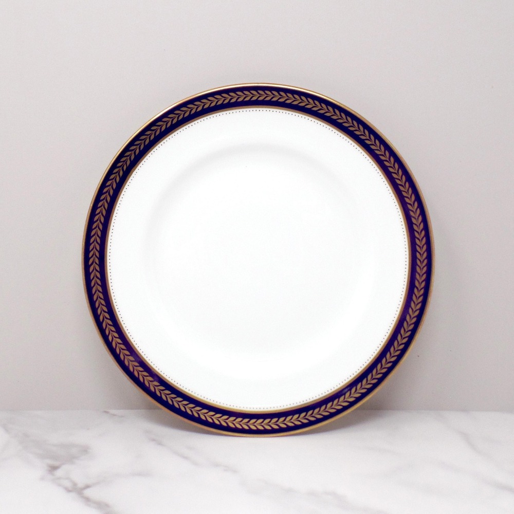 Vintage Coalport Bone China Blue Wheat Salad Plate
